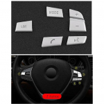 Auto Styling Rooliratta nupu katte trimmi kleebis BMW 1/2/3/4/5/7 seeria X1 X3 X5 F10 F20 F30 F34 F25 E70 jaoks h&otilde;be