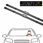 For Jeep Renegade BU 2014~2023 esipuhasti labad l&otilde;ikur aknaklaasi esiklaasi puhastusharjad pesurid auto LHD