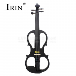 IRIN 4/4 elektriline akustiline viiuliviiul koos viiulikorpusega kaanepoognaga keelpillidele must