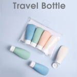 Kaasaskantavad seebi dosaatorid kosmeetika dosaatori pudeli reisikomplekti vooliku pigistatav pudeli konteiner kodu vannitoa tarvikute jaoks 4PCS sinine