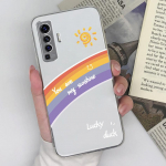 &Uuml;mbris Vivo X50 Lite X50 X60 X70 Pro+ X20 X21 X23 X27 X30 X5 Pro jaoks Tagakaas Moodne Kaitsev L&auml;bipaistev Pehme Silikoon Vikerkaar Vivo jaoks P&otilde;rkeraud Vivo X80 5G