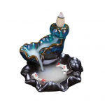 Kaunilt Waterfall viirukip&otilde;leti Calm Emotion keraamika kaunistus sinine