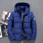 Meeste sulejope Meeste l&uuml;hike talvine paks mantel valge pardi sule Astronaut kapuutsiga Space Crowd 3XL sinine