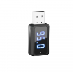 FM02 USB Bluetooth 5.3 FM-saatja Mini Bluetooth-adapter LED-ekraaniga juhtmevaba vastuv&otilde;tja 87,5-95MHZ reguleeritav raadiok&auml;ed-vabad helistamine auto helipleier