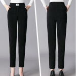 Puuvillased Hareni p&uuml;ksid naiste talve- ja fliisist paksud emap&uuml;ksid naiste pluss-suuruses vabaaja sirged p&uuml;ksid 4XL