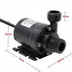 &Uuml;livaikne DC 12V Kodu 800L/H kaasaskantav harjadeta mootor sukelveepump 5M jahutuss&uuml;steemile Purskkaevud Soojendi Kaasaskantav must