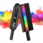 GODOX MINI LC500R 20 W RGB k&auml;eshoitav fotolamp kaasaskantav LED-valgusti LED-nukk 2470 mAh aku must