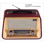 Puidust retro kaasaskantav juhtmevaba Bluetooth k&otilde;lar HiFi stereo AM/FM raadio vastuv&otilde;tja USB TF AUX MP3 klassikalises stiilis helikast pruun