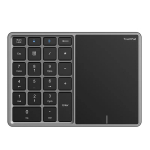 2,4G + Bluetoothi ​​juhtmeta numbriklaviatuur puuteplaadiga 22 klahvi Bluetoothi ​​digitaalne klaviatuur Mac OS-i jaoks Raamatupidamine Windows IOS
