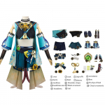Kirara Cosplay Genshin Impact Kost&uuml;&uuml;m Parukas M&auml;ng Kuller Kirara K&otilde;rvad Sabad Naiste &Uuml;likond Kassi Halloweeni karnevalipeo komplekt M