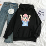 Kawaii Anime Huppar Spy X Family Graafiline Huppar Armas Multikategelase T&uuml;drukuga Huppar Fliis S&uuml;gis Talv Pikkade Varrukatega Soojana Hoidev Spordir&otilde;ivad L