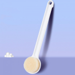 1 tk kehavannidu&scaron;&scaron; seljaharjad H&otilde;&otilde;rumine pika varrega vanniharjaga Naha massaaž Masseeriv puhastusvahend vann du&scaron;&scaron; Tervishoid 36*8cm valge