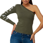 Naiste &uuml;he varrukaga rashguard RWK9 TotalFit (06399489) XS armee roheline v&auml;rv