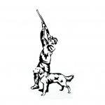 Jahimees Jahil Koeraga Auto Kere Kleebis Lahe Peegeldav Akna Ise-tehtud Ukse Kleebis valge