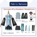 Ysir Hatsune MIKU Formula Cos Riietus Kangas Hatsune Cos Naiste Hatsune Cosplay Riietus XXXL roheline/hall