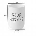 1 tk Pure Color Wash hambakruus majapidamisse k&auml;epidemega hambaharja tassiga Vastupidav PP vannitoatarvikud Vannitoa tass