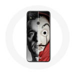 Xiaomi Redmi 9C &uuml;mbris Berlin La casa de papel Berlin Mask Split