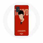 &Uuml;mbris Samsung galaxy A71 La casa de papel Tokyo Fanart logo jaoks