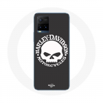 Coque pour Vivo Y21s 2021 / Y21 2021 Harley Davidson Motors Tete de mort