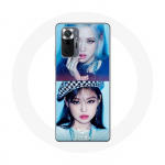 Coque pour Xiaomi Redmi Note 10 Pro Blackpink Groupe K-pop Filles Jennie et Ros&eacute; Lovesick girls poster the album