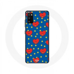 Coque pour Oppo A16 BTS Bangtan Gar&ccedil;ons BT21 TATA de V Fond Bleu