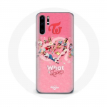 Coque pour Huawei P30 Pro TWICE Logo Rouge Affiche What Is Love