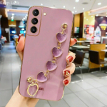 Love Heart Plush k&auml;ev&otilde;ru &uuml;mbris Samsung Galaxy S23 S22 S21 S20 FE S10 S9 S8 Plus Ultra Note20 10 ketiga kaetud silikoonkattega S23 lilla