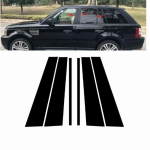 6 TK autoukse akende samba postid Dekoratiivne katteliistud Land Rover Range Rover Sport 2010 2011 2012 2013 l&auml;ikiv must must