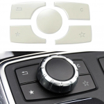 Car ABS Multimedia function Button Cover Sticker For Mercedes Benz E Class W212 2013-2015/ GL Class X166 / ML Class W164 h&otilde;be