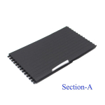 BMW X5 X6 E70 E71 E72 Esiistmete vaheline topsihoidja liugkatte katte liist Keskmise rullkatte vahetus 2007-2014 Section A-Front black