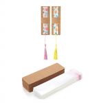 100 varrukaga paberkaante komplekt isikup&auml;rastatud j&auml;rjehoidjate jaoks. L&auml;bipaistvad isekleepuvad kotid Kraft-j&auml;rjehoidjate hoidiku kaunistused