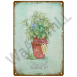 Aiareeglid Metallist silt Vintage metallist tahvelplaadid pubibaari kodu seinakaunistus plekk-silt lilleplakat, dekoratiivne kingitus 20x30cm