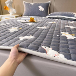 Uus Milk Velvet tepitud madrats, flanell, paksendatud &uuml;hev&auml;rviline tatami matt madratsi kaitsematt 180*200cm