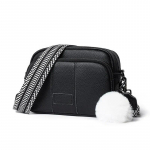 Ehtsast nahast k&auml;ekott naiste moe stiilis naiste k&auml;ekott laia &otilde;larihmaga luksuslik juuksesibul Crossbody Sac 21cm 8cm 15cm