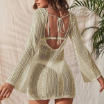 Kootud Bikiini Kate Tasselite Tuunika Rannaks Pareos de Playa Mujer Kaftan Rannakatted Naistele Ujumistrikoo Kate One Size white