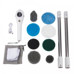 Elektriline puhastushari 8-1 Multifunktsionaalne majapidamises kasutatav juhtmevaba p&ouml;&ouml;ratav puhastushari vannitoak&ouml;&ouml;gi akende tualettruumi jaoks valge