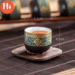 Keraamiline Vintage teetass Pu'er Cup Kontori joogin&otilde;ud Veetassi teetseremoonia portselanist v&auml;ike teekauss