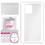 apgo Ultra Clear Protective Skin Sticker for the back compatible with Motorola Edge 30 Ultra, Wrap Film, Hydrogel Film, Flexible, Soft TPU with positi