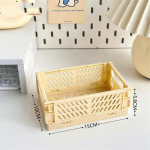 Mini kokkupandav plastikust hoiukarp Kokkupandav hoiukonteiner lauaarvuti kosmeetikatoodete hoiukorv Kodukontori organiseerimiskarp 1 arvuti