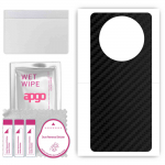 apgo Protective Skin Sticker for the back compatible with Honor X9 4G, Wrap Film, Foil, Vinyl - Pattern Carbon Black