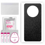 apgo Protective Skin Sticker for the back compatible with Huawei Mate 50 , Wrap Film, Foil, Vinyl - Pattern Black Honeycomb