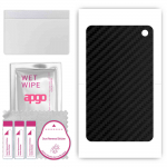 apgo Protective Skin Sticker for the back compatible with Amazon Fire HD 8 Plus (2020), Wrap Film, Foil, Vinyl - Pattern Carbon Black