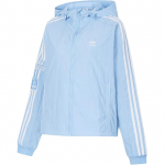 Adidas Originals Adibreak Klappn&ouml;&ouml;pidega Kapuutsiga Tuulejope Jakk Naistele &Uuml;ler&otilde;ivad Pulbrisinine JI7481 L