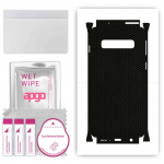 apgo Protective Skin Sticker for the back+sides compatible with Samsung Galaxy S10, Full Wrap Film, Foil, Vinyl - Pattern Matrix