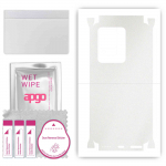 apgo Protective Skin Sticker for the back+sides compatible with Vivo V25 Pro 5G, Full Wrap Film, Foil, Vinyl - Pattern Matte Transparent