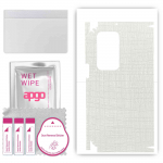 apgo Protective Skin Sticker for the back+sides compatible with Oppo Find N 5G, Full Wrap Film, Foil, Vinyl - Pattern White Fabric