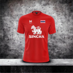 Ts&auml;rk Lager Beer Singha Lion National Tai Lipp Muaythai kickboxing MMA Mix Martial Art Sport Puuvillane L&uuml;hikeste Varrukatega &Uuml;markaelus XL