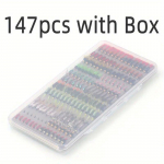 147 tk Wet Scud Nymph Fly Fishing Landid karbikomplekt Helmepea Nymph Midge Larvae Forell Harjus Panfish Peibutis