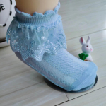 Hingavad puuvillased pitsist volangid Printsessi v&otilde;rksokid Laste pahkluu l&uuml;hikesed sokid T&uuml;drukutele V&auml;ikelaste Laste Sokid S