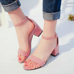 Suvised keskmise kontsaga naiste kingad Peep Toe seemisnahast seksikas lukuga naiste sandaalid Rooma kingad 34 must